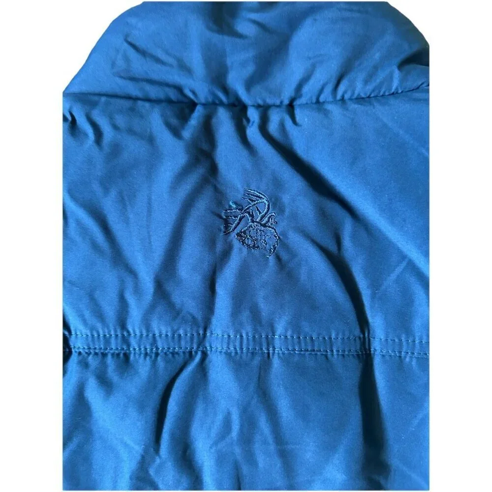 Legendary Whitetails Vest Blue Full Zip & Wooden Toggle Buttons Women's Size Med